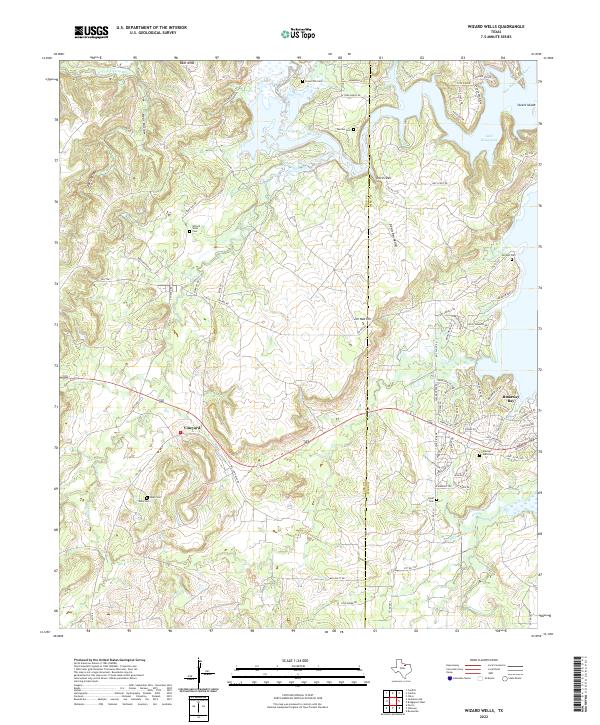 Wizard Wells topographic map thumbnail