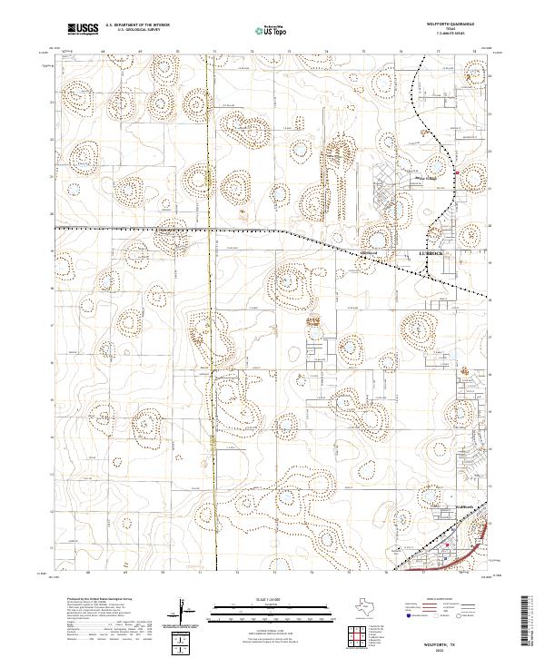 Wolfforth topographic map thumbnail