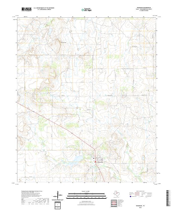 Woodson topographic map thumbnail