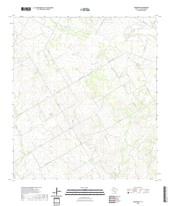 Woodward topographic map thumbnail