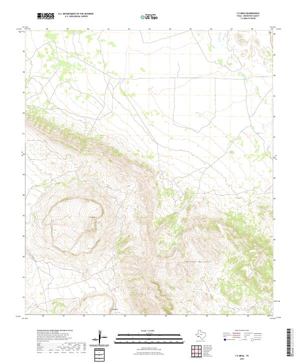 Y E Mesa topographic map thumbnail