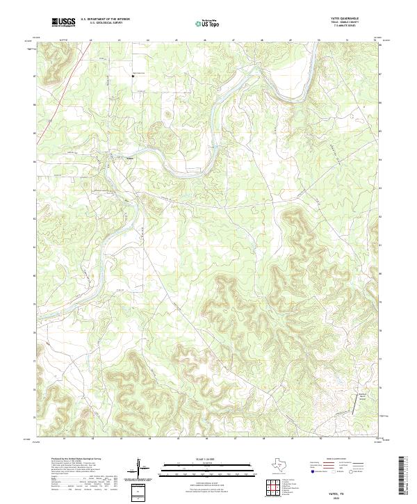 Yates topographic map thumbnail