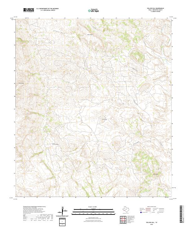 Yellow Hill topographic map thumbnail