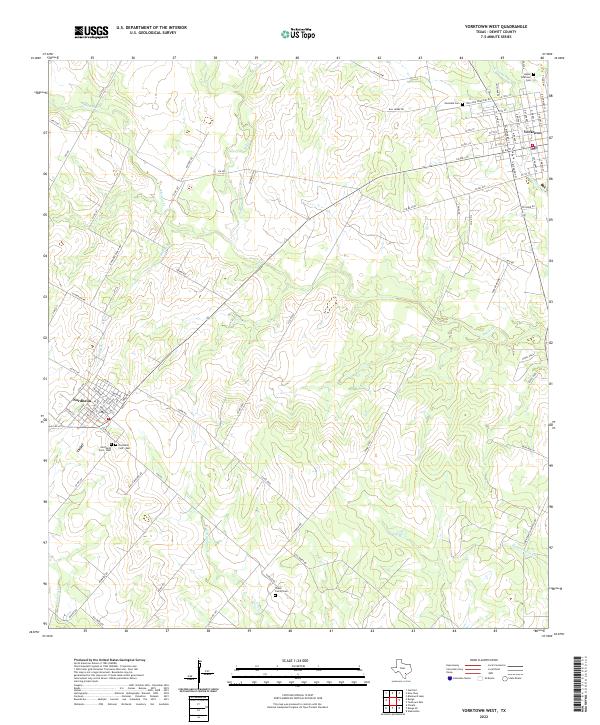 Yorktown West topographic map thumbnail