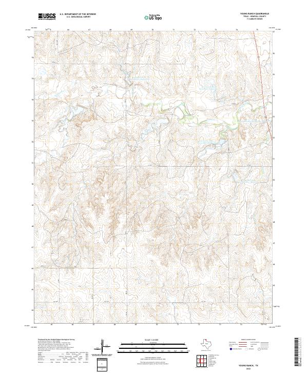 Young Ranch topographic map thumbnail