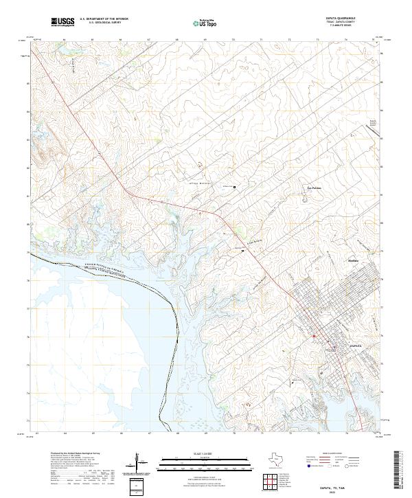 Zapata topographic map thumbnail
