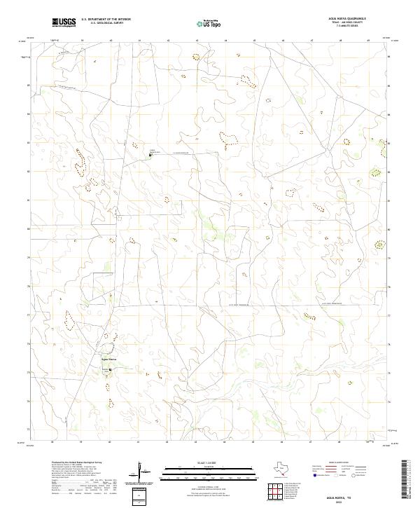 Agua Nueva topographic map thumbnail