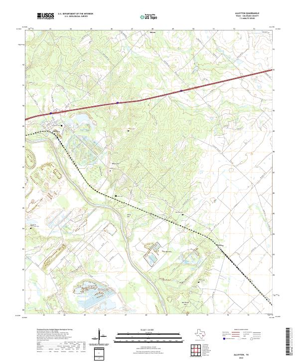 Alleyton topographic map thumbnail
