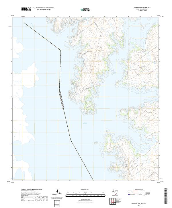 Beckwith Arm topographic map thumbnail
