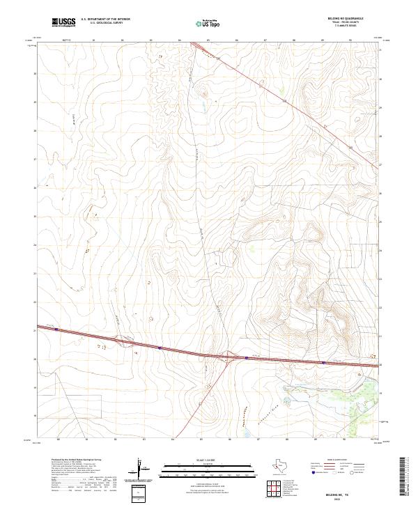 Belding NE topographic map thumbnail