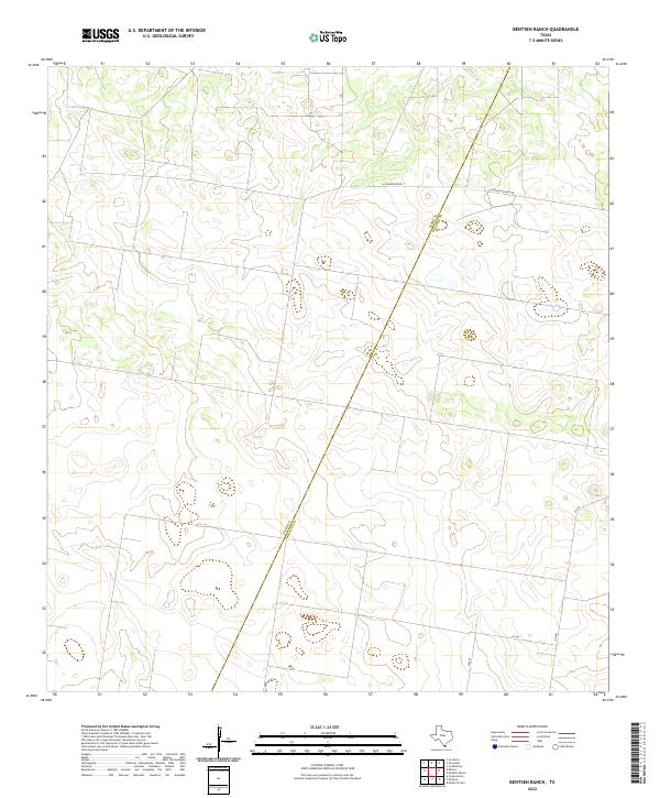 Bentsen Ranch topographic map thumbnail