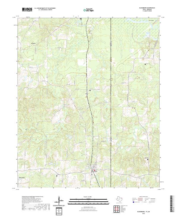 Bloomburg topographic map thumbnail