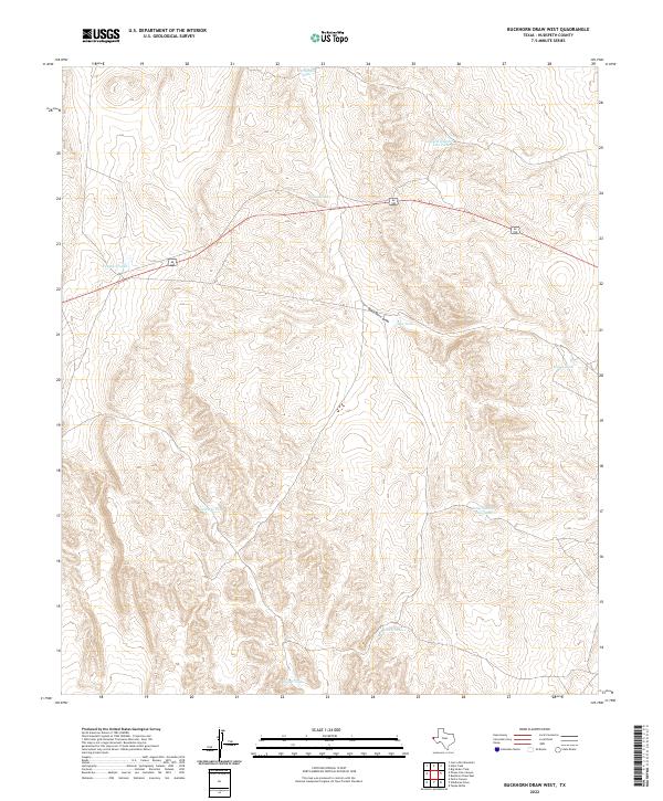 Buckhorn Draw West topographic map thumbnail