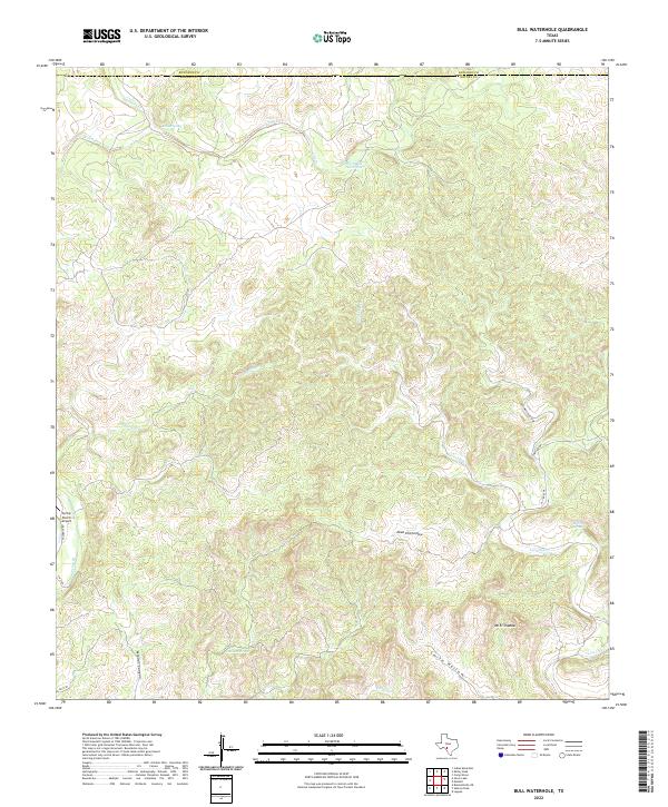 Bull Waterhole topographic map thumbnail