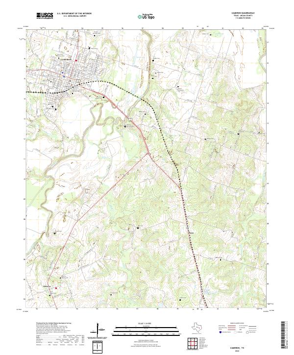 Cameron topographic map thumbnail