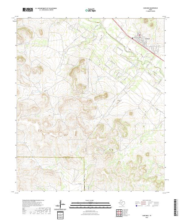 Carlsbad topographic map thumbnail