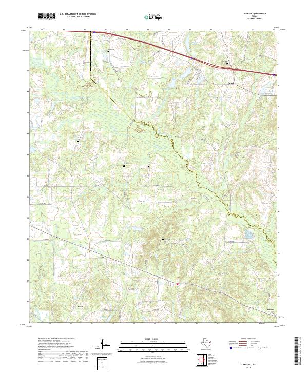 Carroll topographic map thumbnail