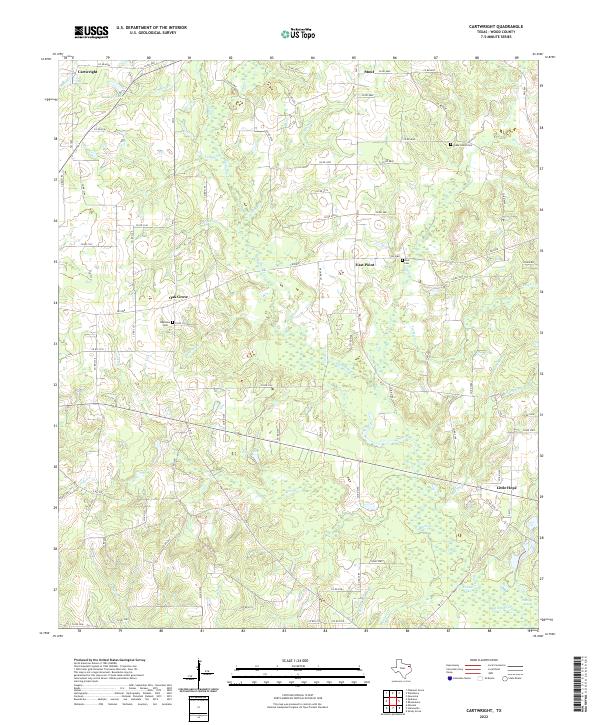 Cartwright topographic map thumbnail