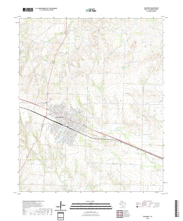 Childress topographic map thumbnail