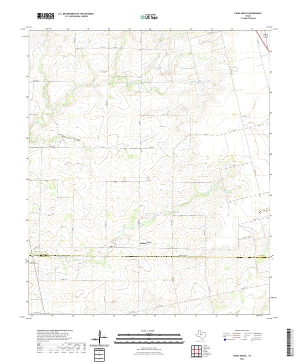 China Grove topographic map thumbnail
