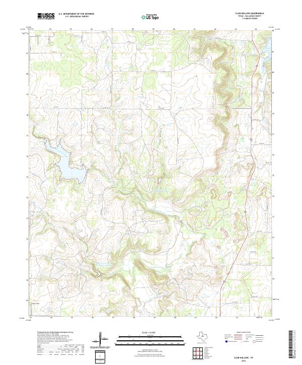 Club Hollow topographic map thumbnail