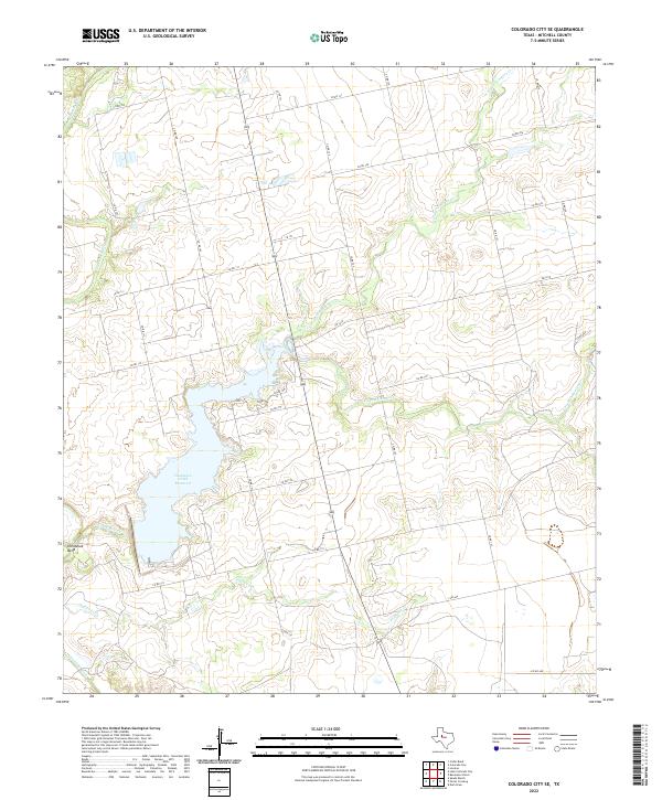 Colorado City SE topographic map thumbnail