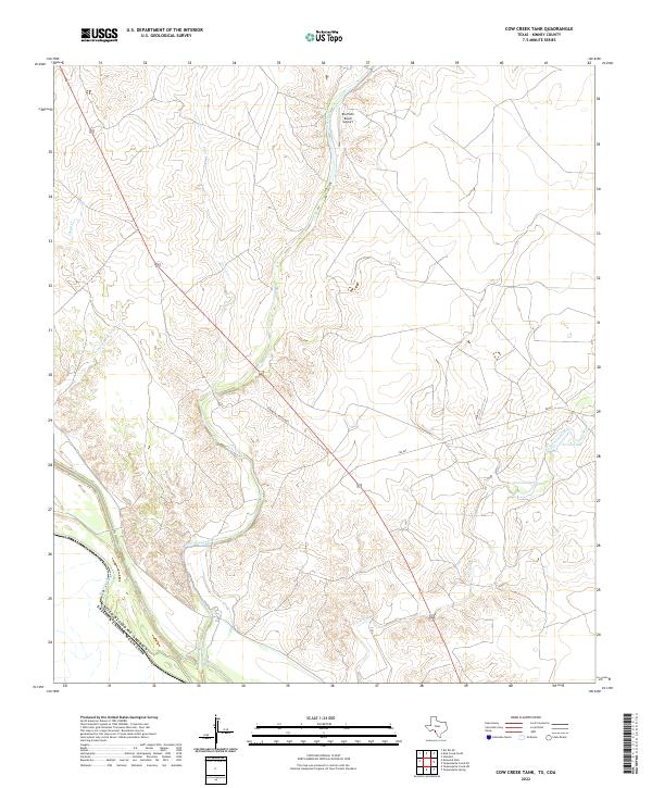 Cow Creek Tank topographic map thumbnail