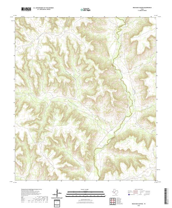 Dead Man Canyon topographic map thumbnail