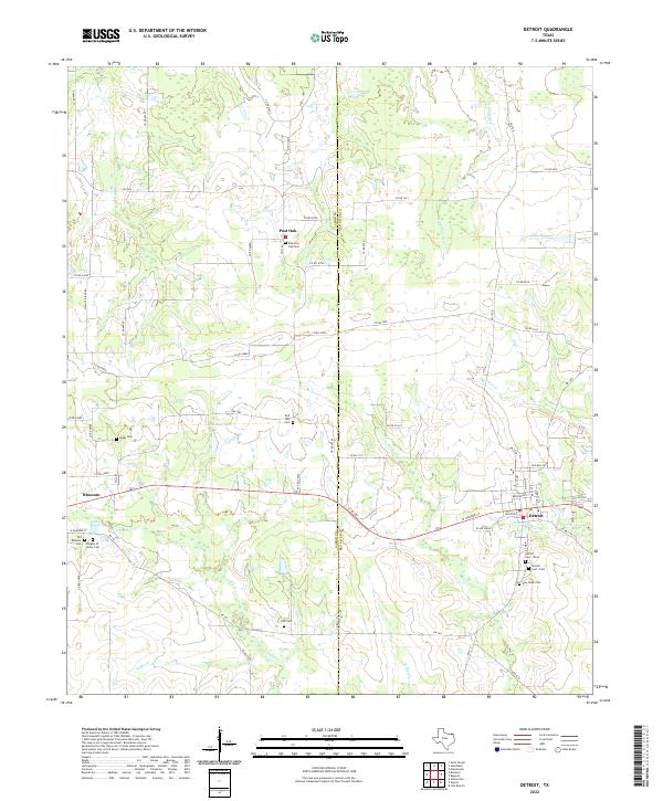 Detroit 2022 topographic map thumbnail