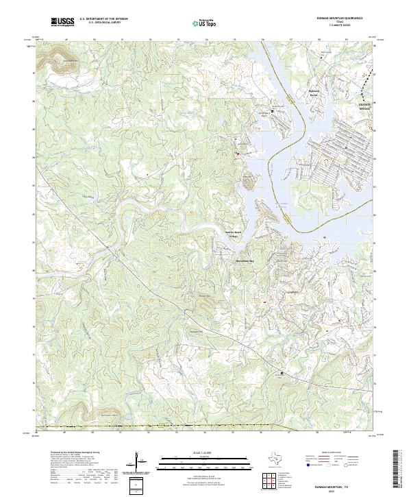 Dunman Mountain 2023 topographic map thumbnail