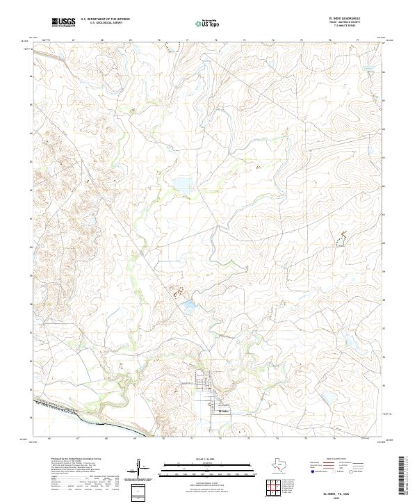 El Indio 2022 topographic map thumbnail