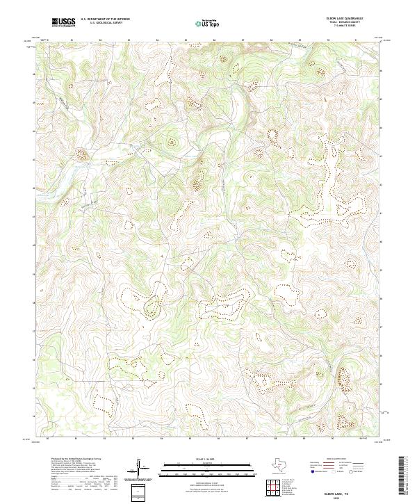 Elbow Lake 2022 topographic map thumbnail