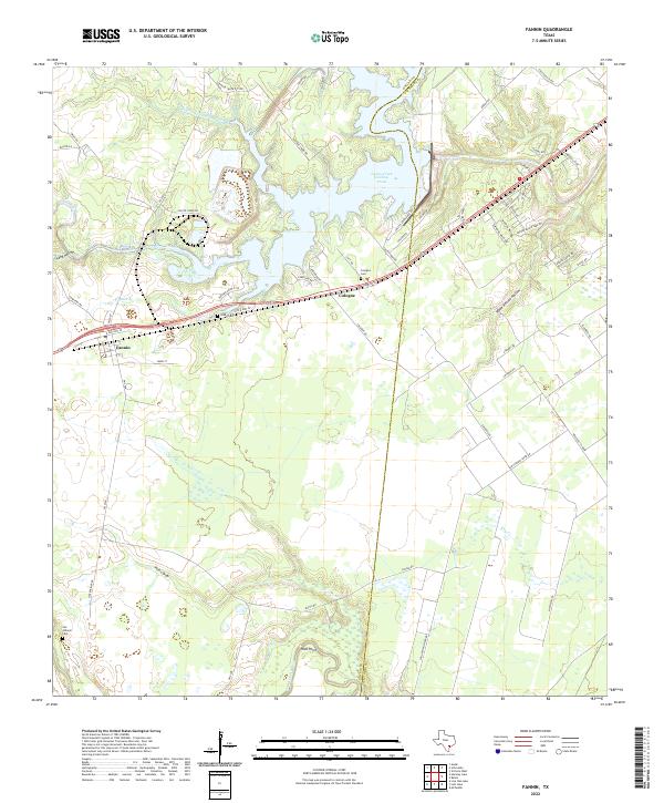 Fannin 2022 topographic map thumbnail