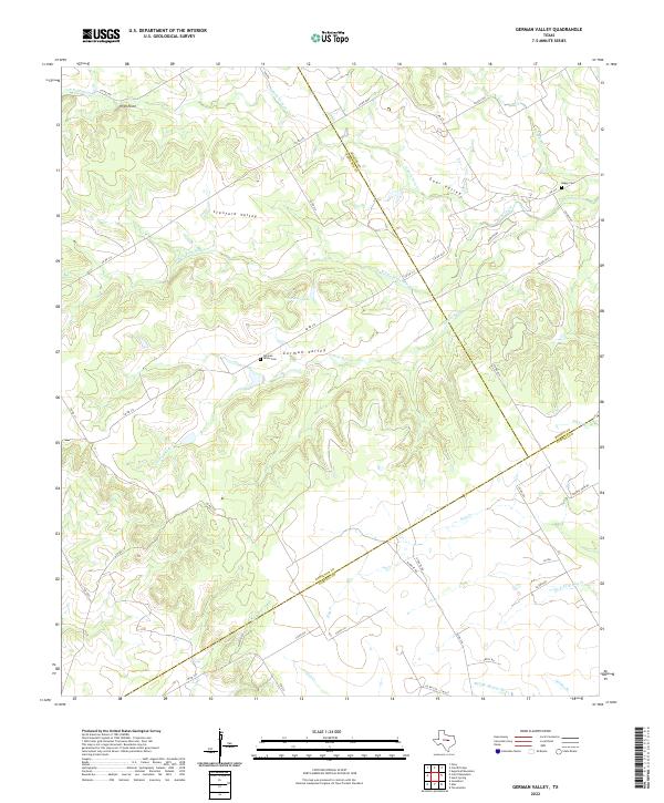 German Valley 2022 topographic map thumbnail