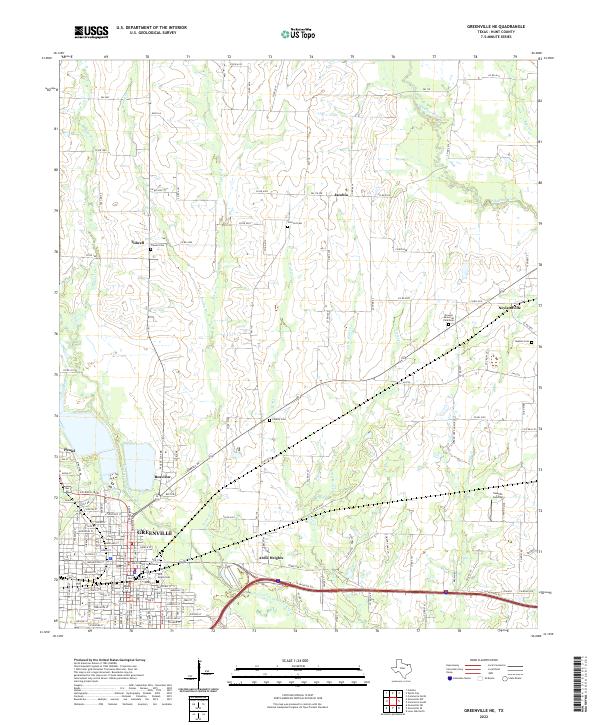 Greenville NE 2022 topographic map thumbnail