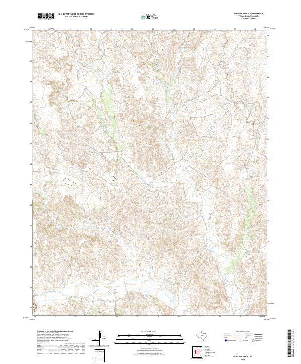 Griffin Ranch topographic map thumbnail