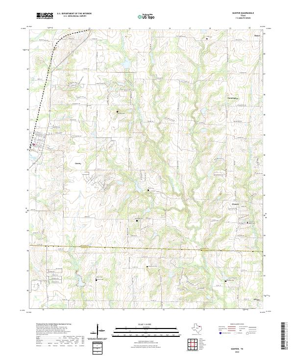 Gunter topographic map thumbnail