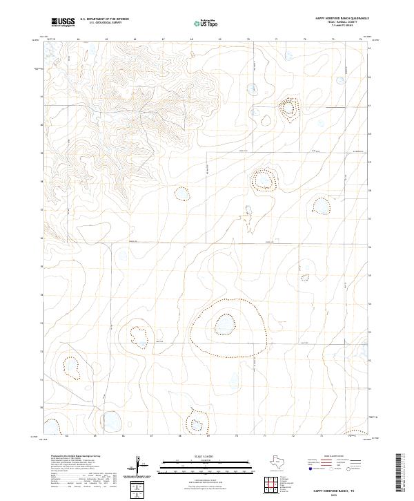 Happy Hereford Ranch 2022 topographic map thumbnail