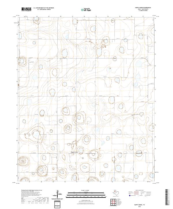 Happy Union topographic map thumbnail
