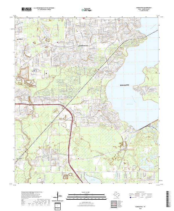 Harmaston topographic map thumbnail