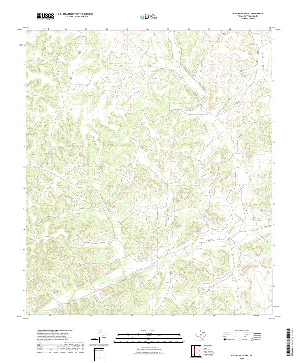 Hudspeth Draw topographic map thumbnail