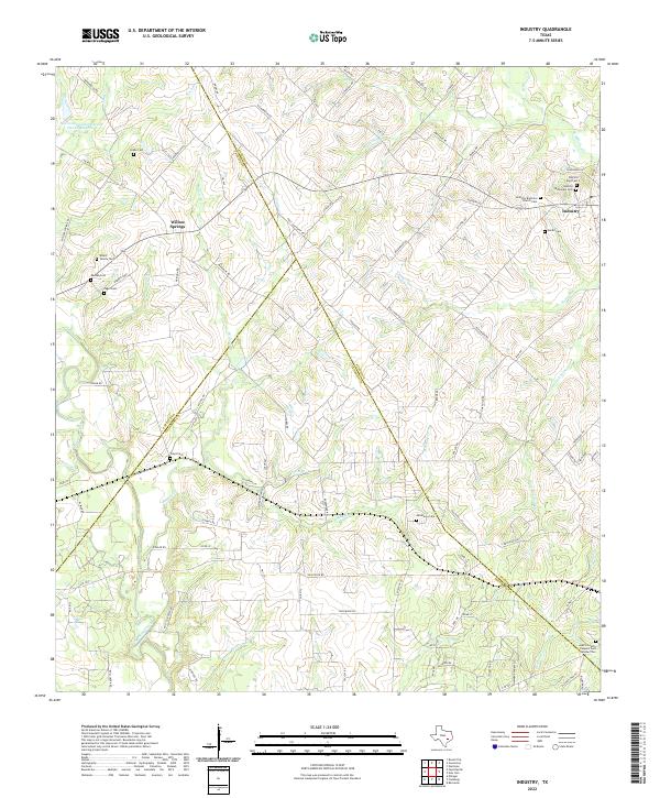 Industry topographic map thumbnail