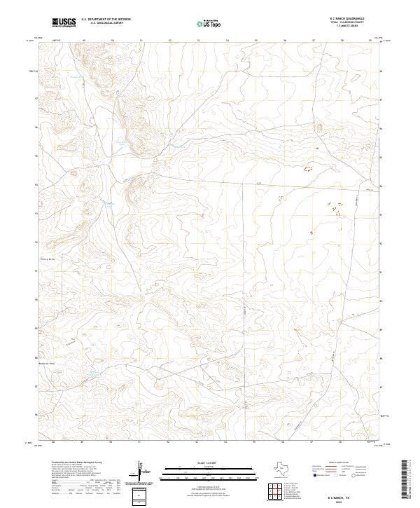 K C Ranch topographic map thumbnail