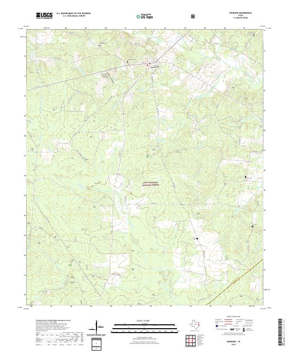 Kennard topographic map thumbnail