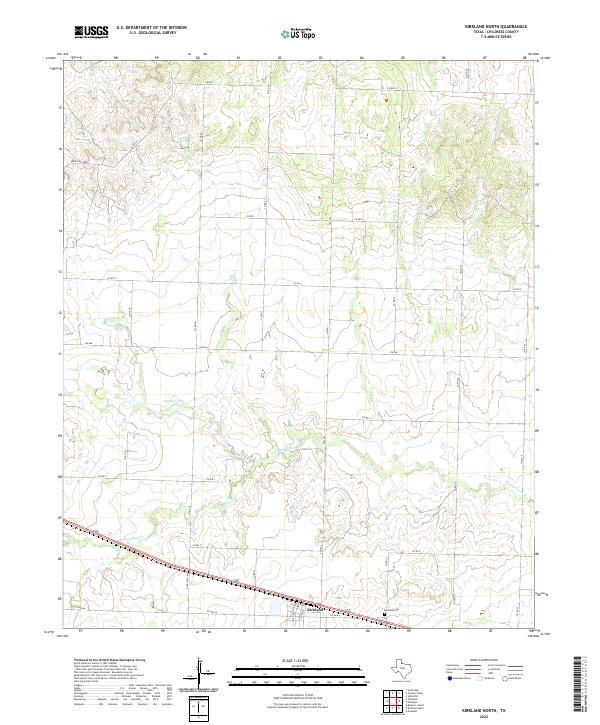 Kirkland North 2022 topographic map thumbnail