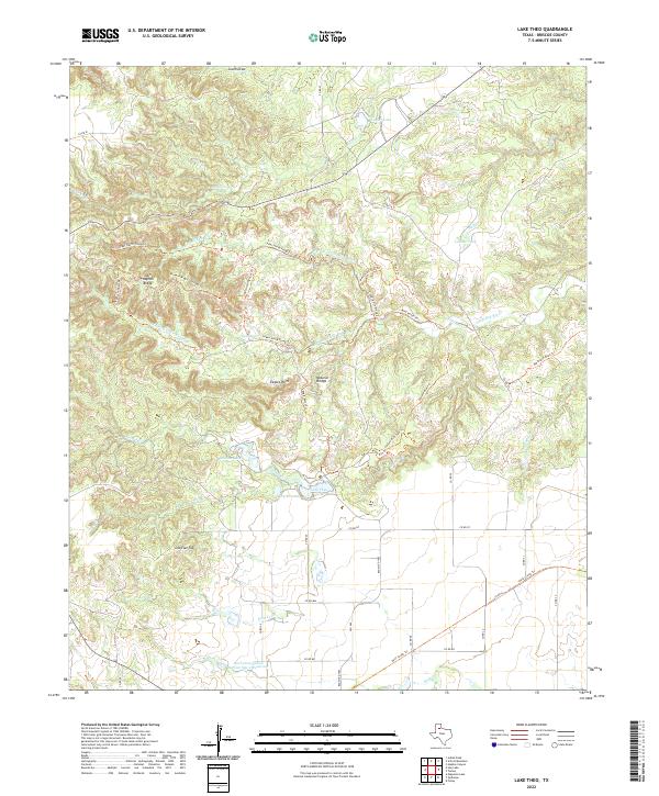 Lake Theo topographic map thumbnail