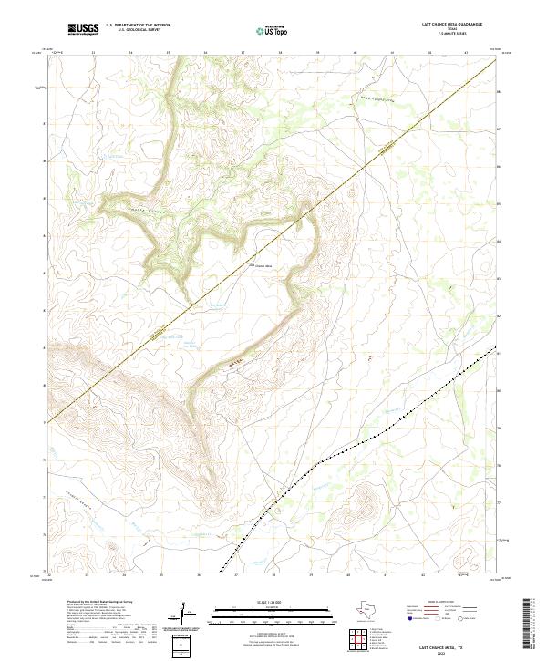 Last Chance Mesa 2022 topographic map thumbnail