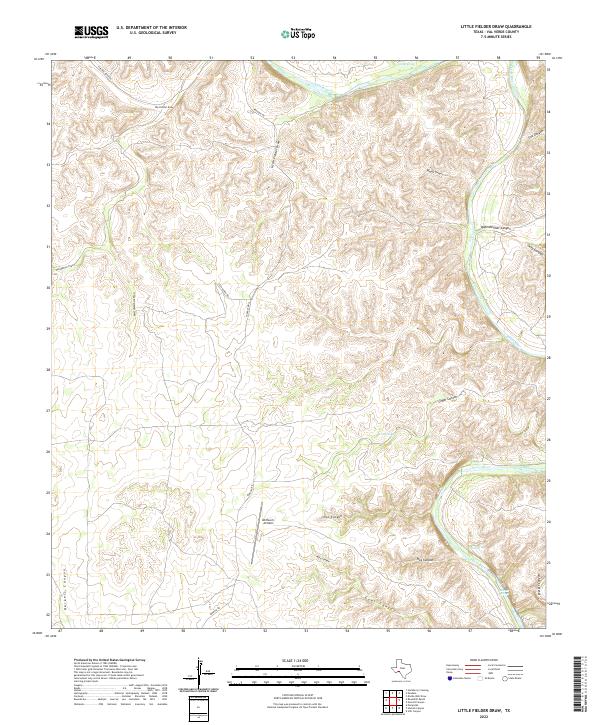 Little Fielder Draw topographic map thumbnail