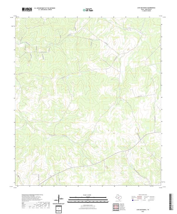 Live Oak Ranch 2022 topographic map thumbnail
