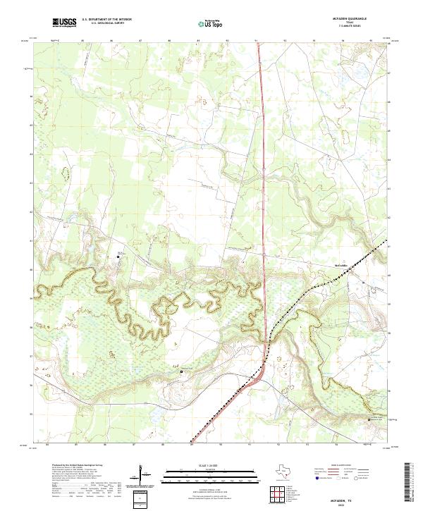 McFaddin topographic map thumbnail